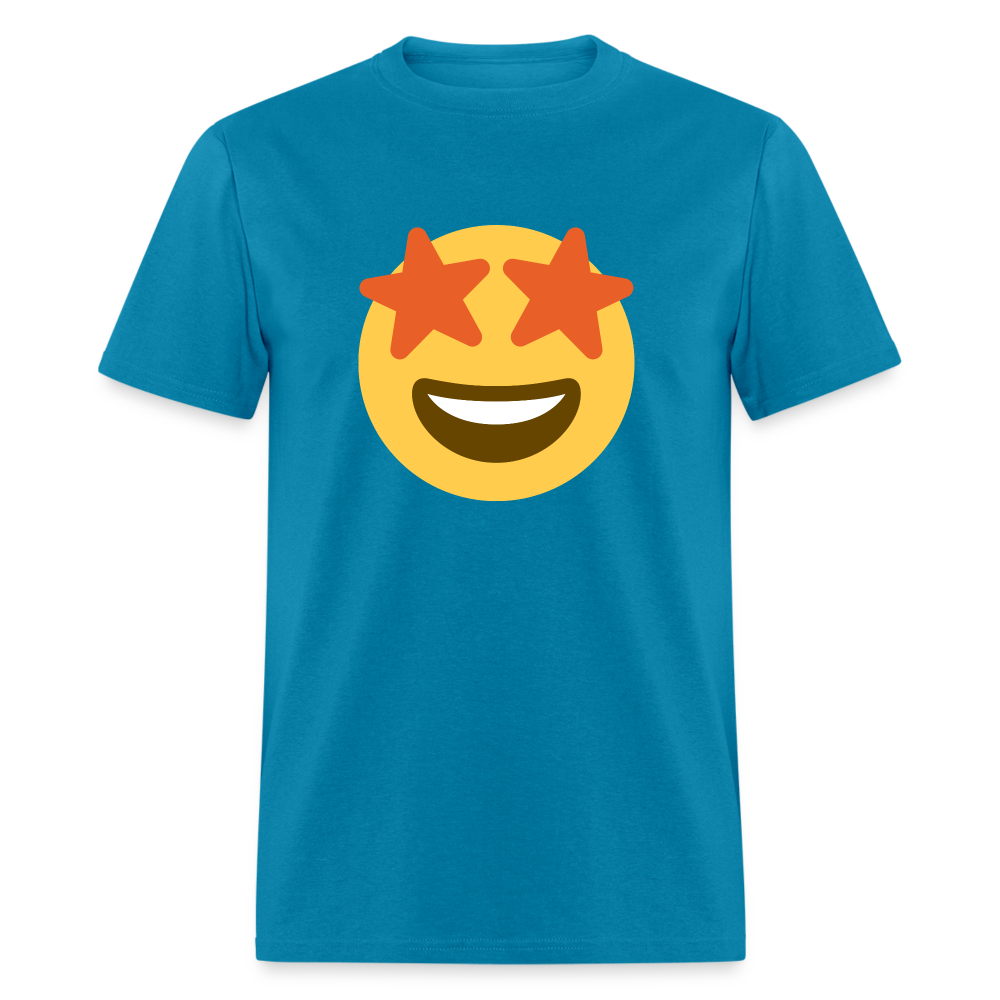 🤩 Star-Struck (Twemoji) Unisex Classic T-Shirt - turquoise
