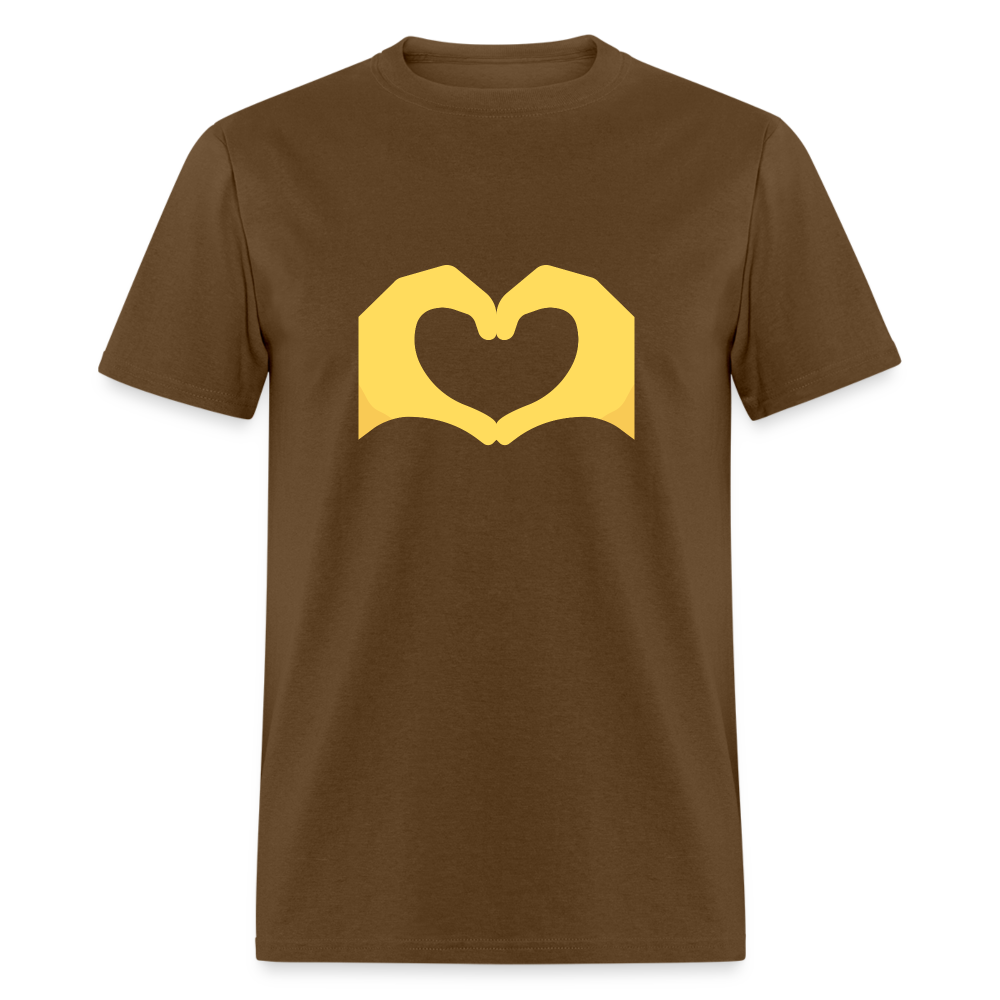🫶 Heart Hands (Twemoji) Unisex Classic T-Shirt - brown