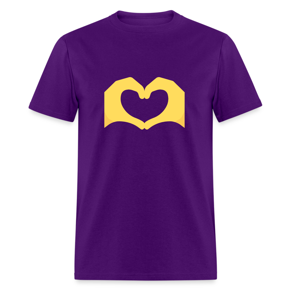 🫶 Heart Hands (Twemoji) Unisex Classic T-Shirt - purple