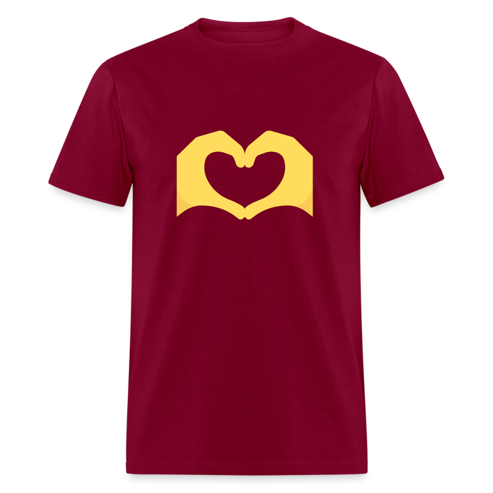🫶 Heart Hands (Twemoji) Unisex Classic T-Shirt - burgundy
