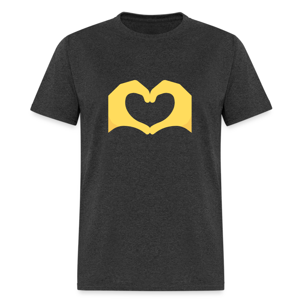 🫶 Heart Hands (Twemoji) Unisex Classic T-Shirt - heather black