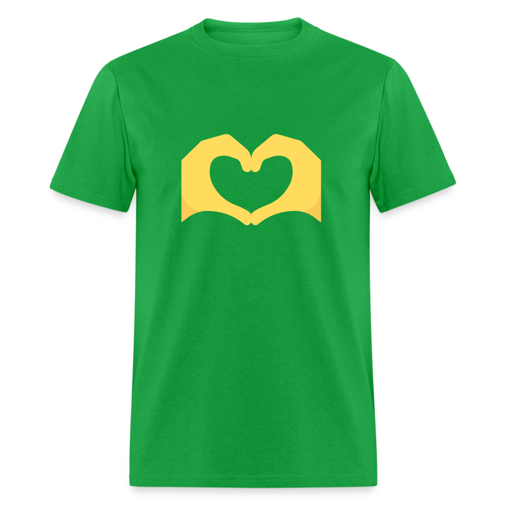 🫶 Heart Hands (Twemoji) Unisex Classic T-Shirt - bright green
