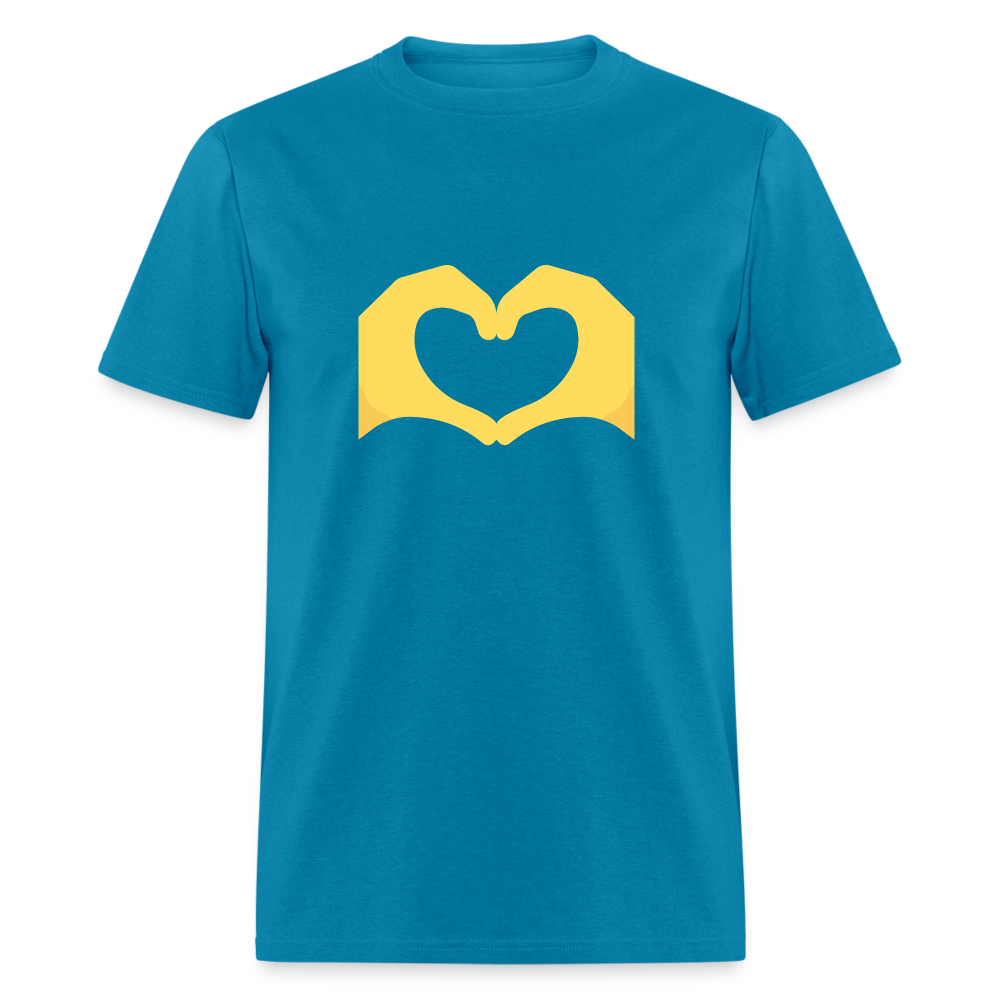 🫶 Heart Hands (Twemoji) Unisex Classic T-Shirt - turquoise