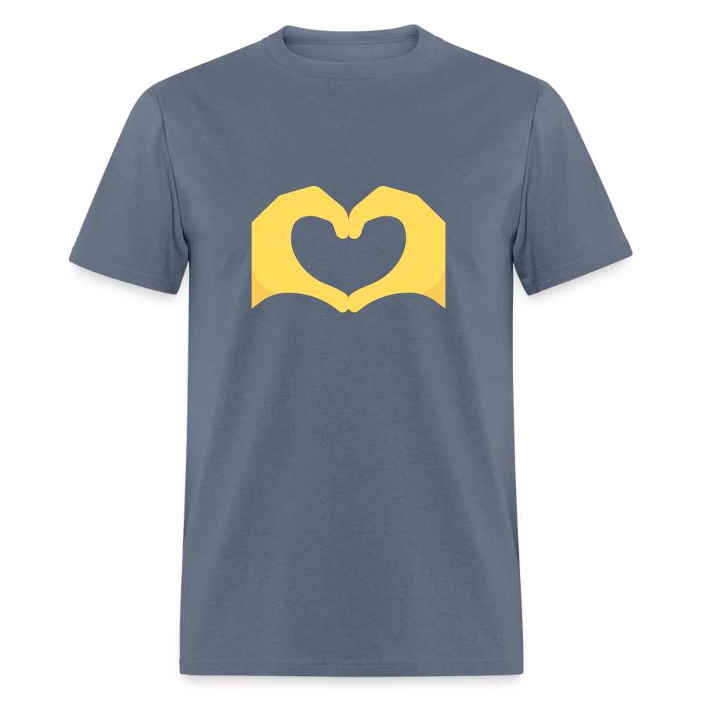 🫶 Heart Hands (Twemoji) Unisex Classic T-Shirt - denim