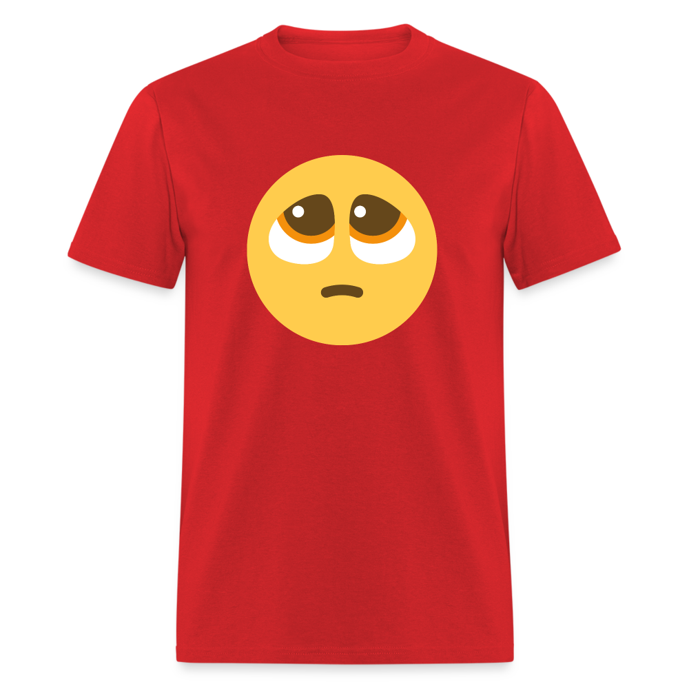 🥺 Pleading Face (Twemoji) Unisex Classic T-Shirt - red