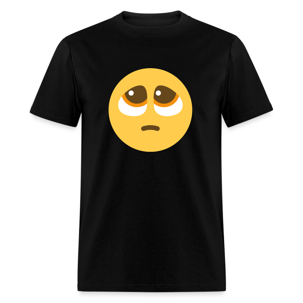 🥺 Pleading Face (Twemoji) Unisex Classic T-Shirt - black