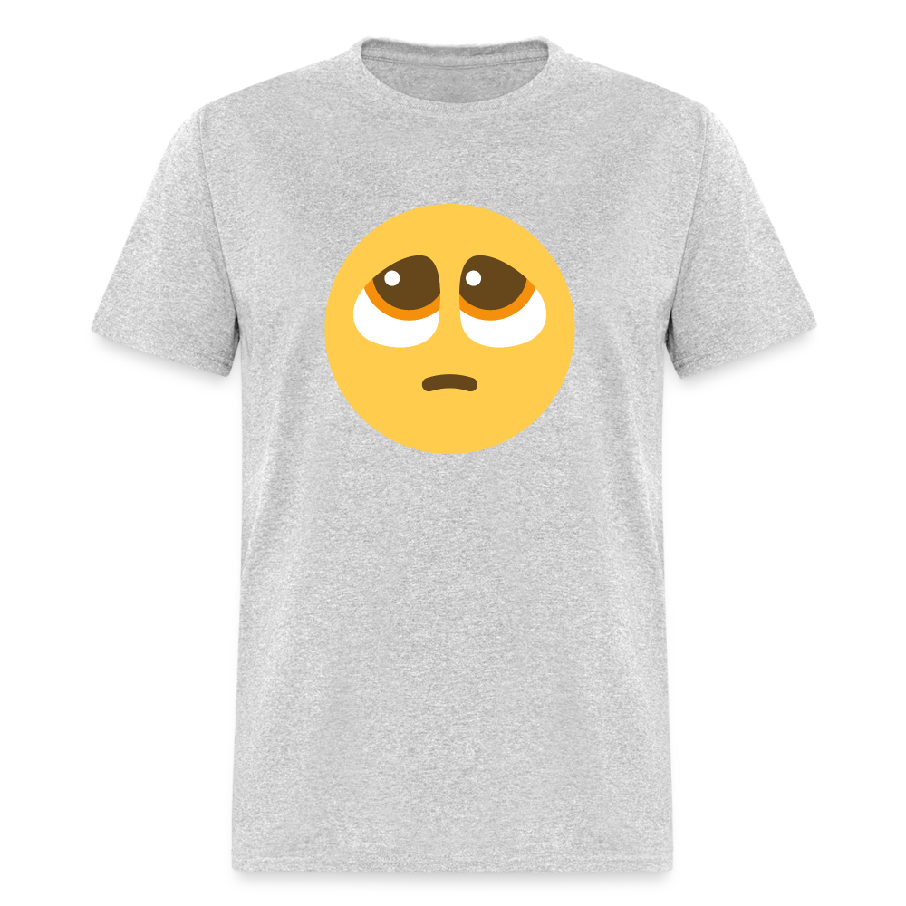 🥺 Pleading Face (Twemoji) Unisex Classic T-Shirt - heather gray