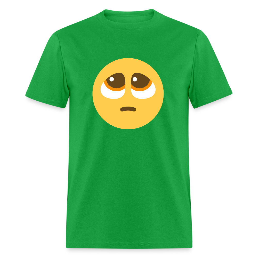 🥺 Pleading Face (Twemoji) Unisex Classic T-Shirt - bright green