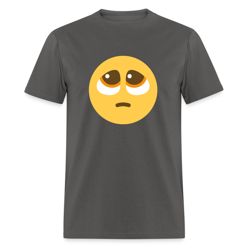 🥺 Pleading Face (Twemoji) Unisex Classic T-Shirt - charcoal
