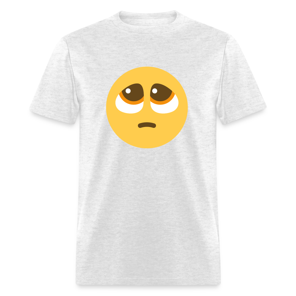 🥺 Pleading Face (Twemoji) Unisex Classic T-Shirt - light heather gray