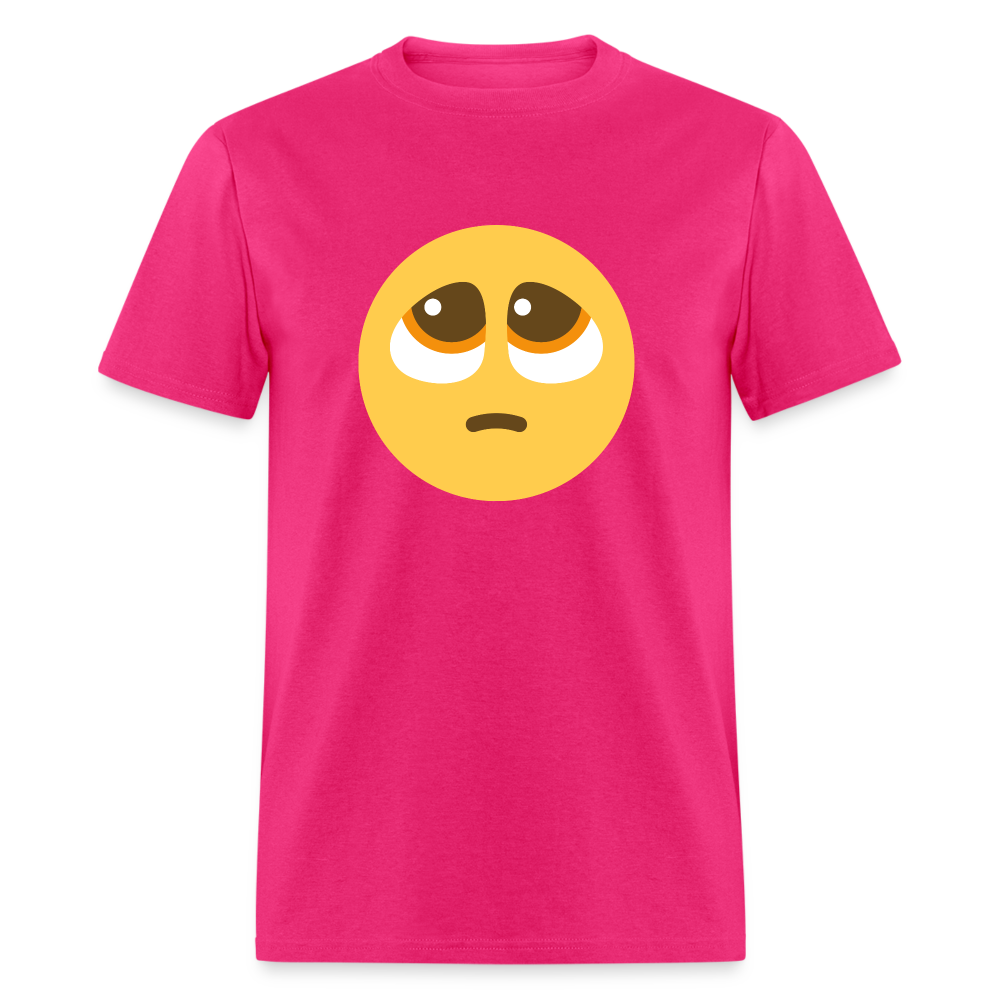 🥺 Pleading Face (Twemoji) Unisex Classic T-Shirt - fuchsia