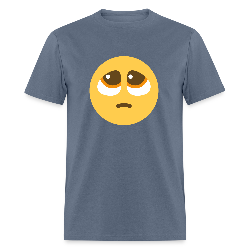 🥺 Pleading Face (Twemoji) Unisex Classic T-Shirt - denim