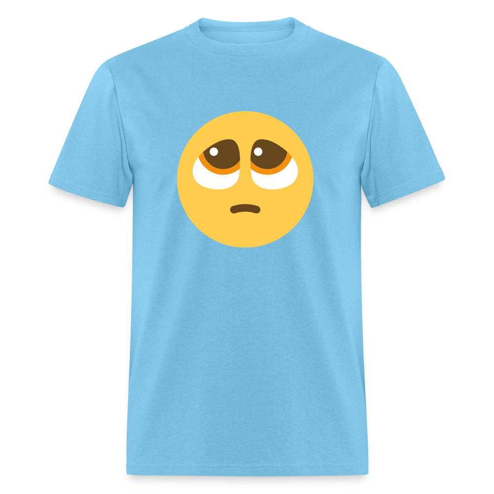 🥺 Pleading Face (Twemoji) Unisex Classic T-Shirt - aquatic blue