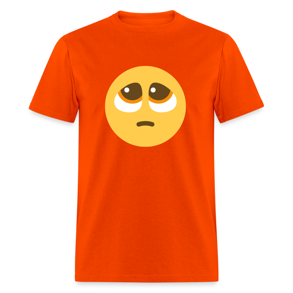 🥺 Pleading Face (Twemoji) Unisex Classic T-Shirt - orange