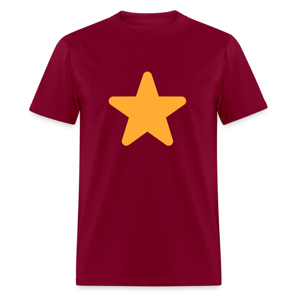 ⭐ Star (Twemoji) Unisex Classic T-Shirt - burgundy