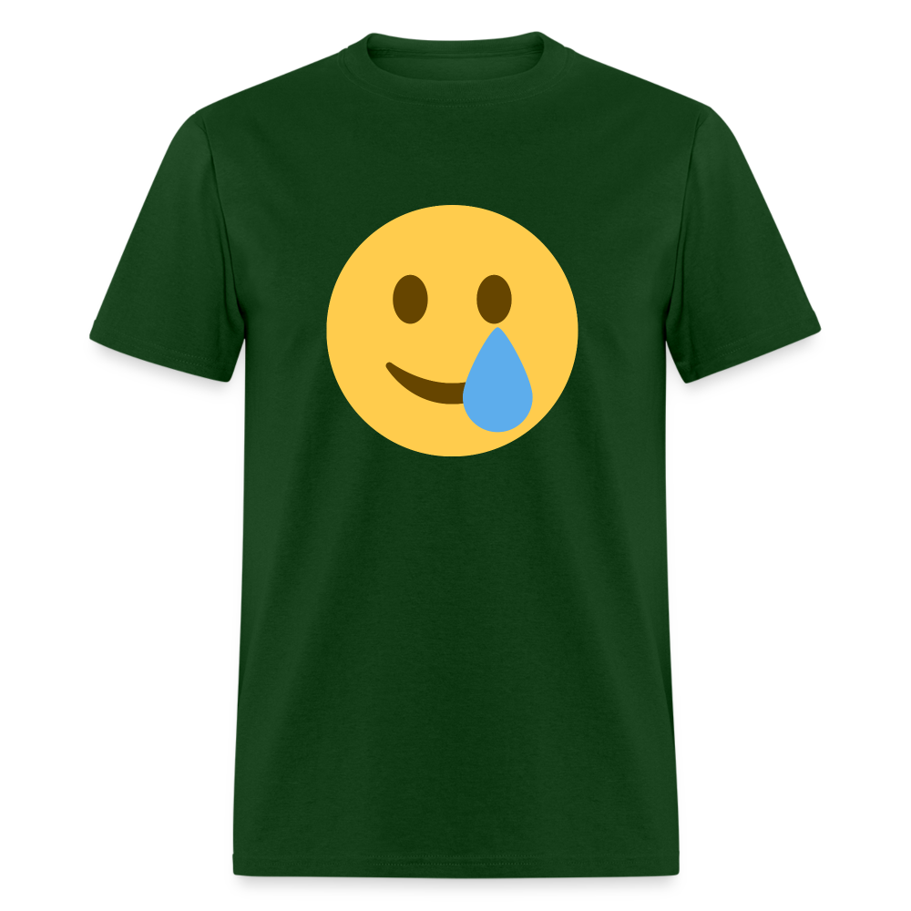🥲 Smiling Face with Tear (Twemoji) Unisex Classic T-Shirt - forest green
