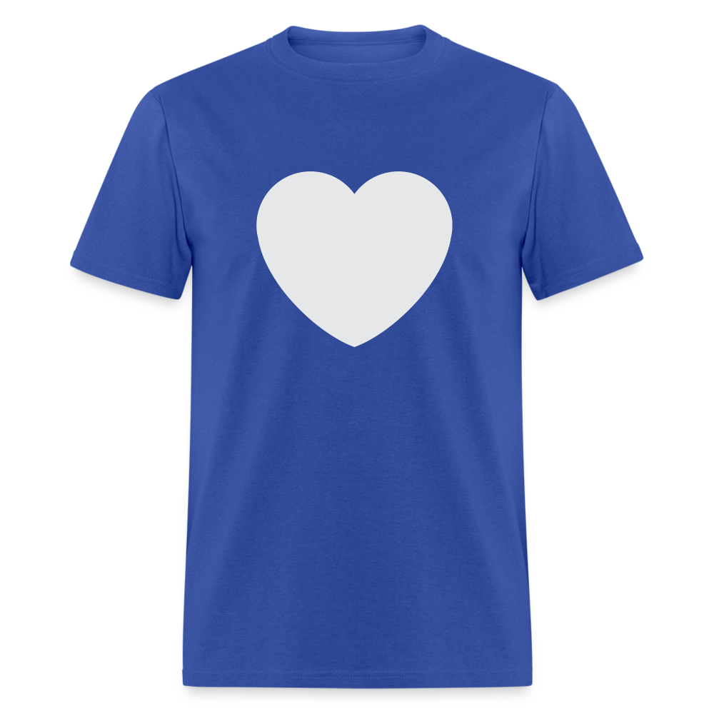 🤍 White Heart (Twemoji) Unisex Classic T-Shirt - royal blue