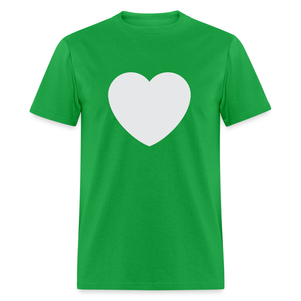 🤍 White Heart (Twemoji) Unisex Classic T-Shirt - bright green