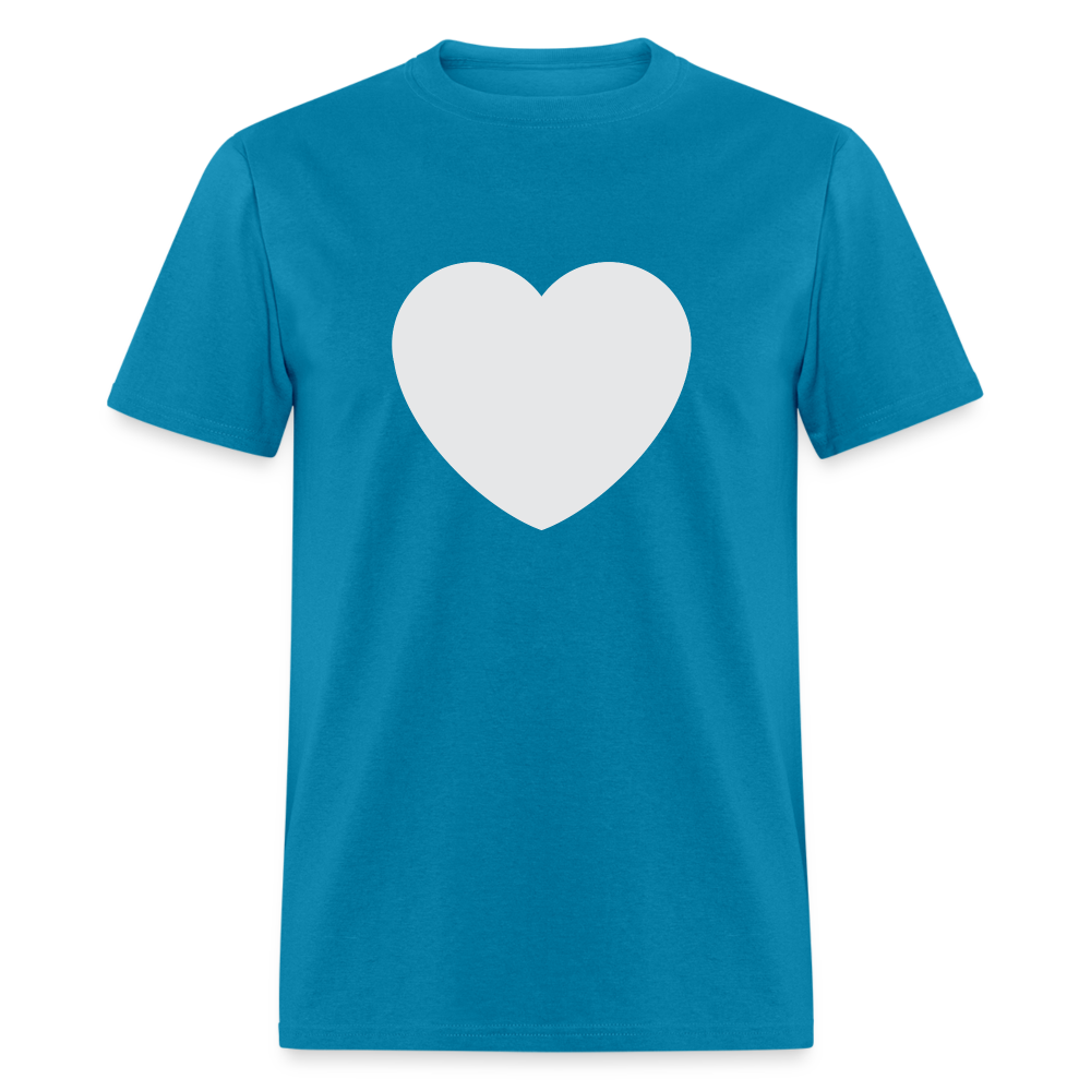 🤍 White Heart (Twemoji) Unisex Classic T-Shirt - turquoise