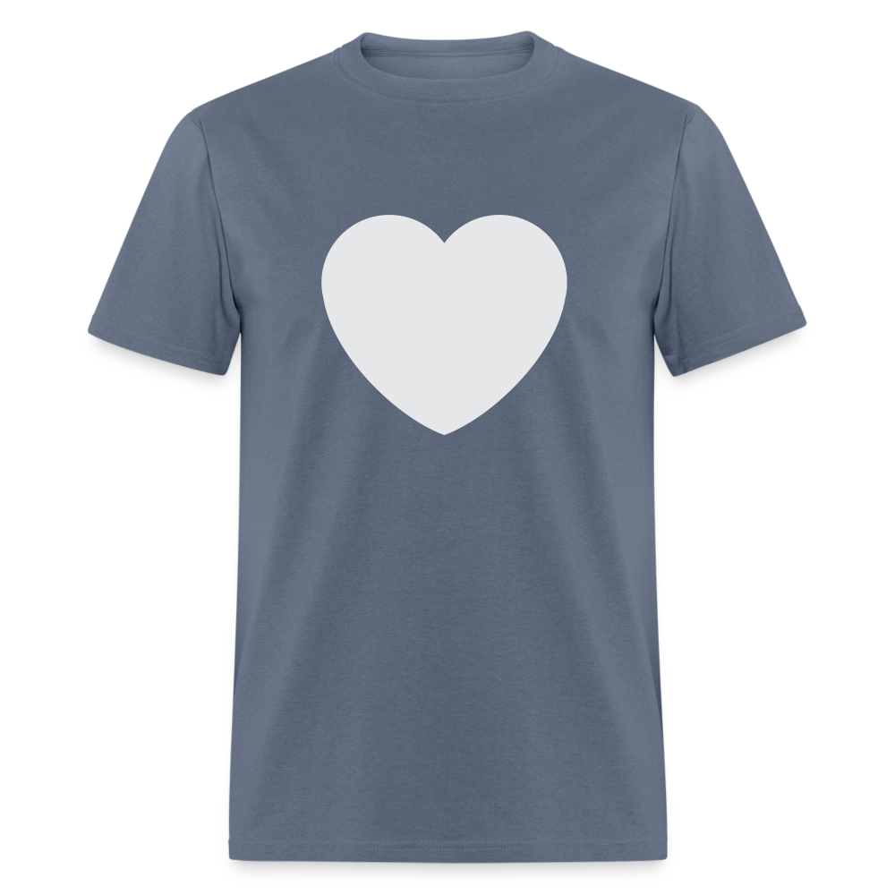 🤍 White Heart (Twemoji) Unisex Classic T-Shirt - denim