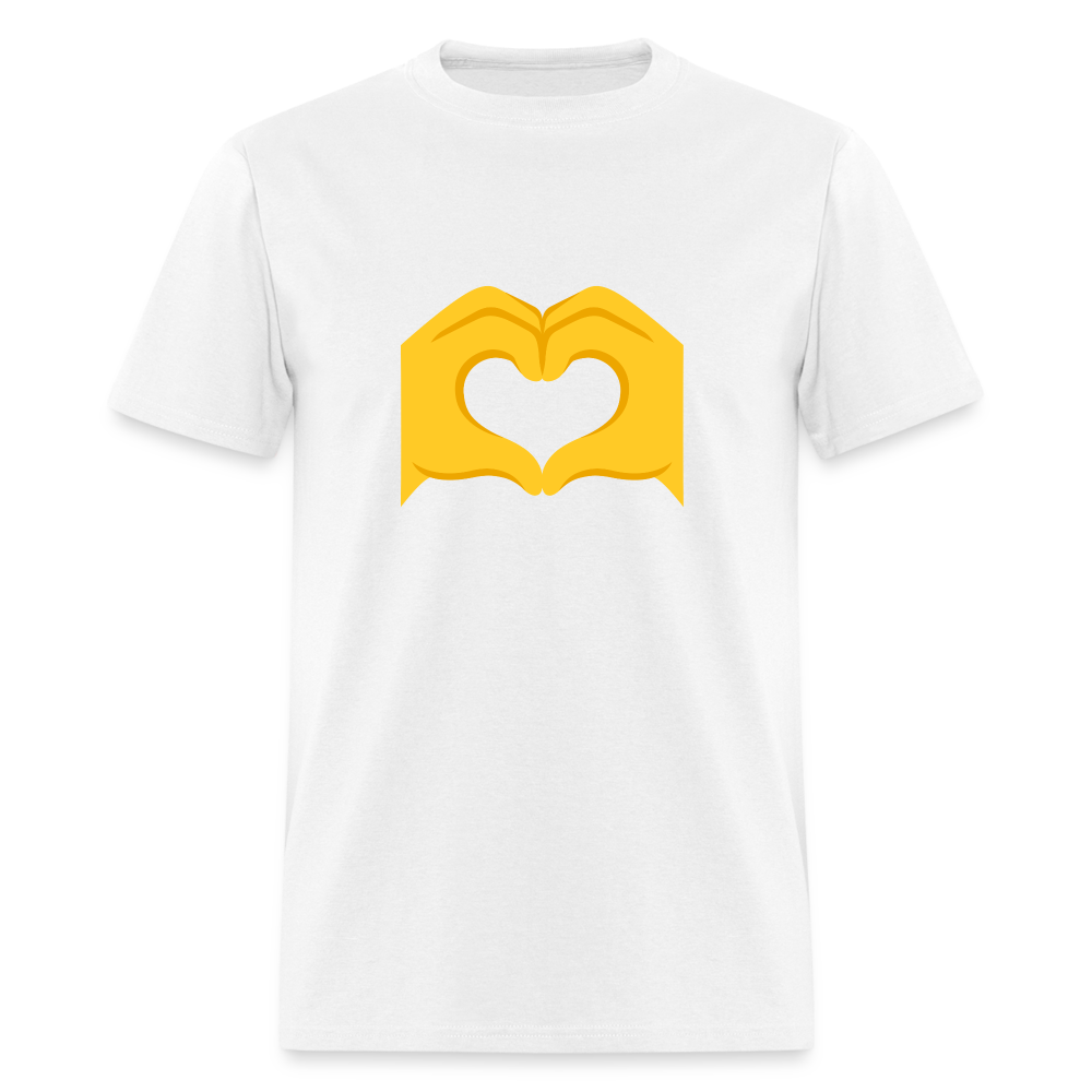🫶 Heart Hands (Google Noto Color Emoji) Unisex Classic T-Shirt - white