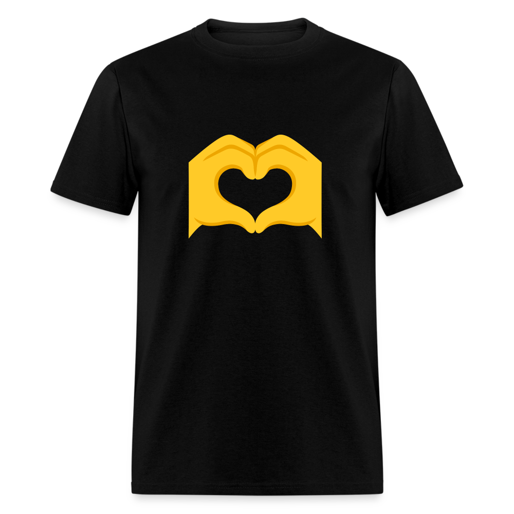🫶 Heart Hands (Google Noto Color Emoji) Unisex Classic T-Shirt - black
