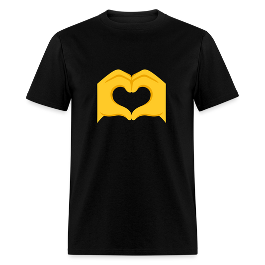 🫶 Heart Hands (Google Noto Color Emoji) Unisex Classic T-Shirt - black