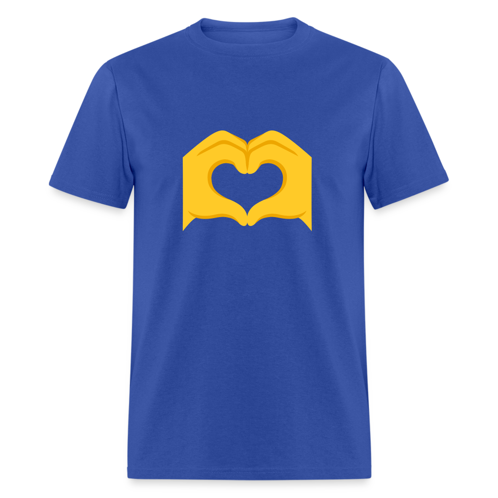 🫶 Heart Hands (Google Noto Color Emoji) Unisex Classic T-Shirt - royal blue