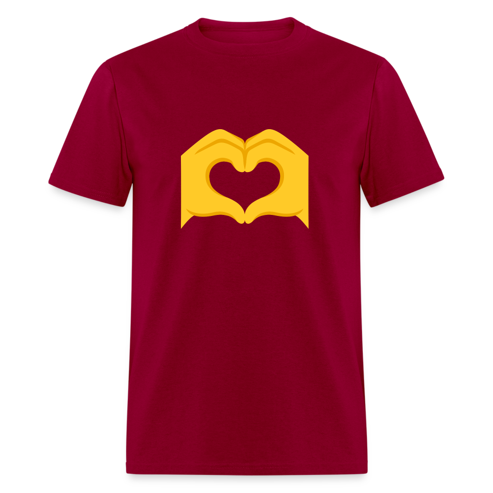 🫶 Heart Hands (Google Noto Color Emoji) Unisex Classic T-Shirt - dark red