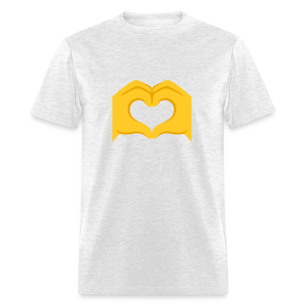 🫶 Heart Hands (Google Noto Color Emoji) Unisex Classic T-Shirt - light heather gray