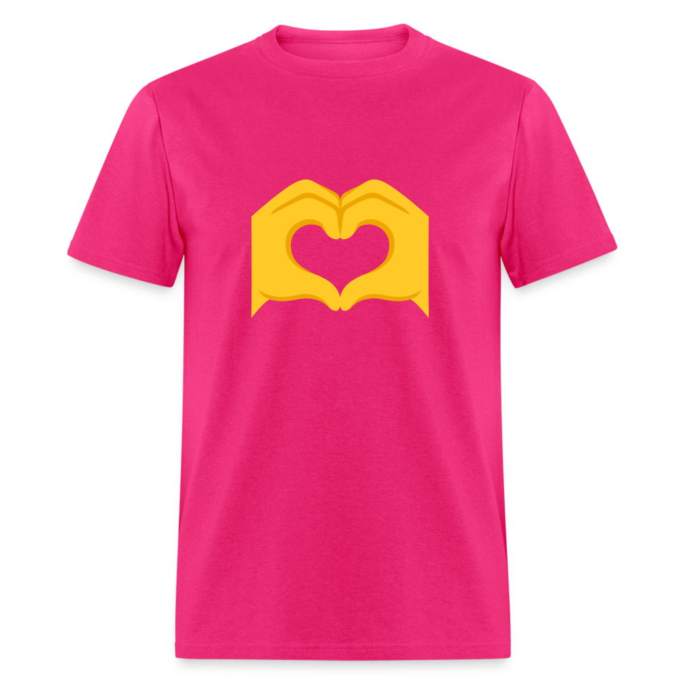 🫶 Heart Hands (Google Noto Color Emoji) Unisex Classic T-Shirt - fuchsia