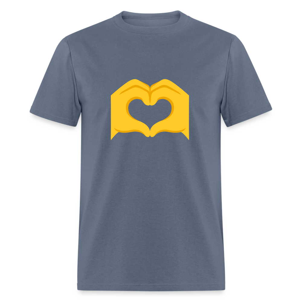 🫶 Heart Hands (Google Noto Color Emoji) Unisex Classic T-Shirt - denim