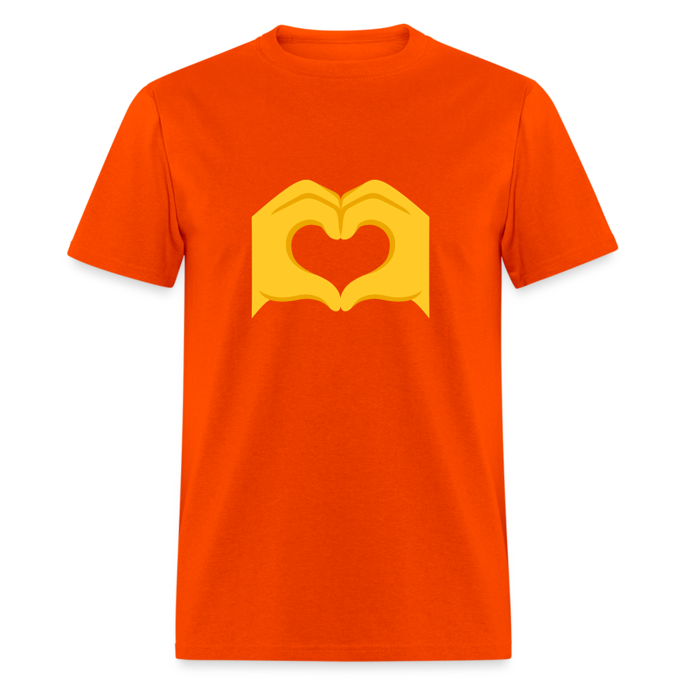 🫶 Heart Hands (Google Noto Color Emoji) Unisex Classic T-Shirt - orange