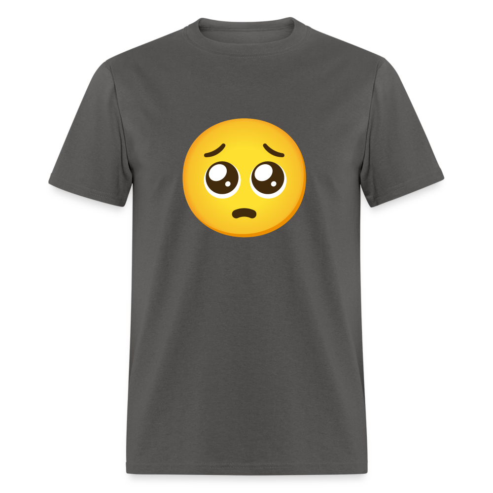 🥺 Pleading Face (Google Noto Color Emoji) Unisex Classic T-Shirt - charcoal