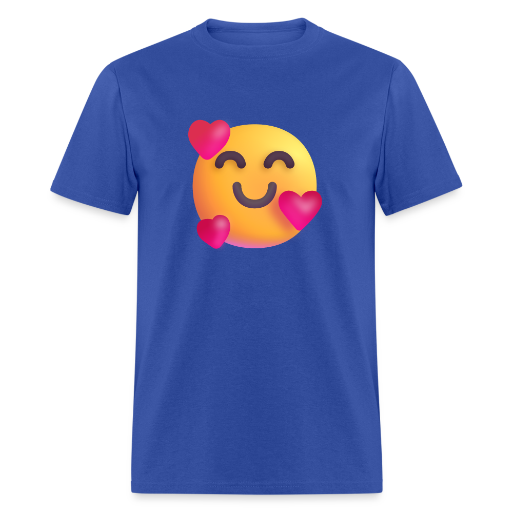 🥰 Smiling Face with Hearts (Microsoft Fluent) Unisex Classic T-Shirt - royal blue