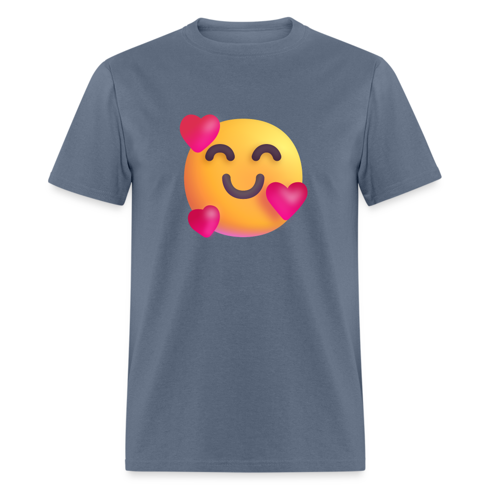 🥰 Smiling Face with Hearts (Microsoft Fluent) Unisex Classic T-Shirt - denim