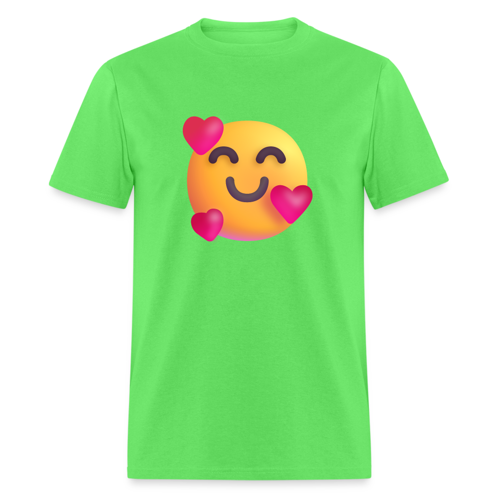 🥰 Smiling Face with Hearts (Microsoft Fluent) Unisex Classic T-Shirt - kiwi