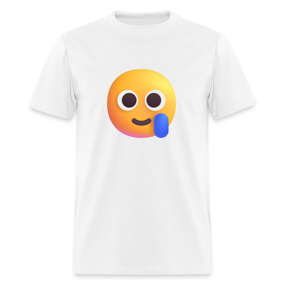 🥲 Smiling Face with Tear (Microsoft Fluent) Unisex Classic T-Shirt - white