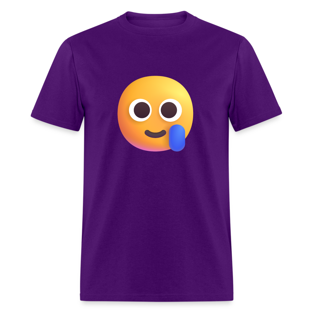 🥲 Smiling Face with Tear (Microsoft Fluent) Unisex Classic T-Shirt - purple