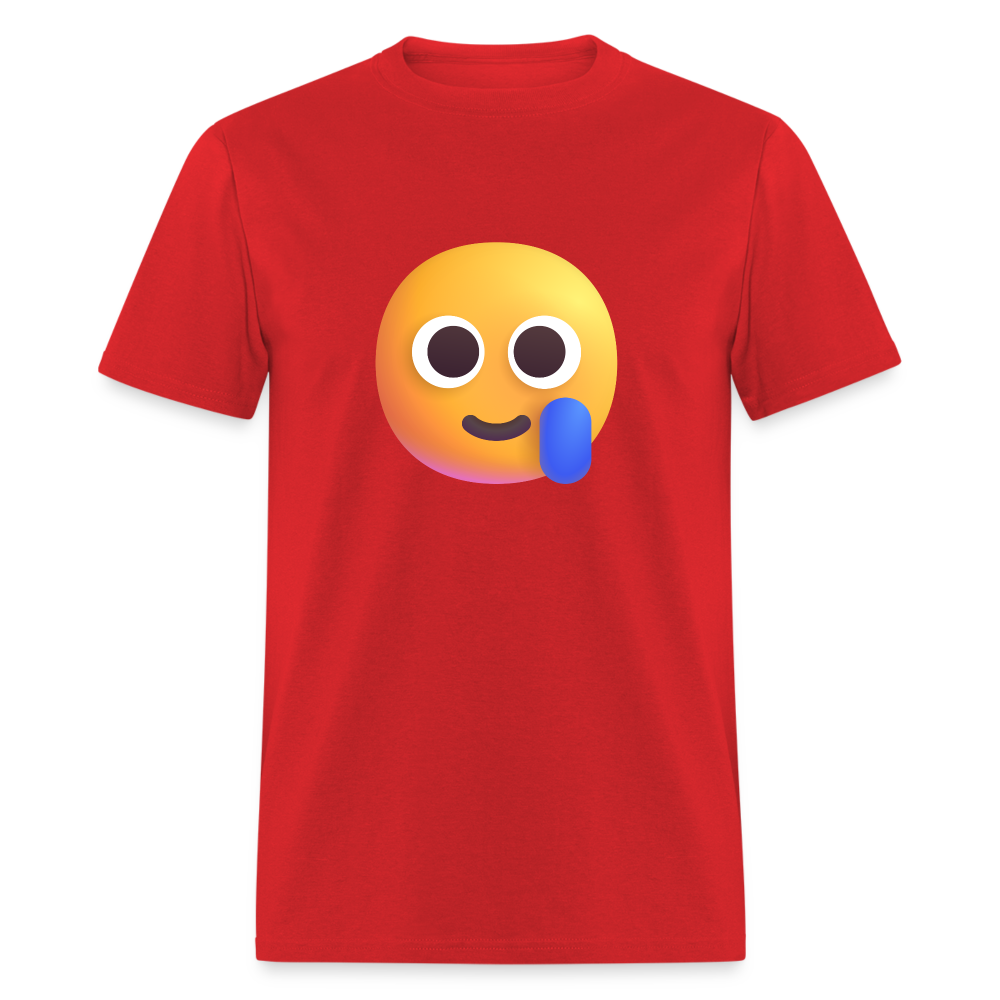 🥲 Smiling Face with Tear (Microsoft Fluent) Unisex Classic T-Shirt - red