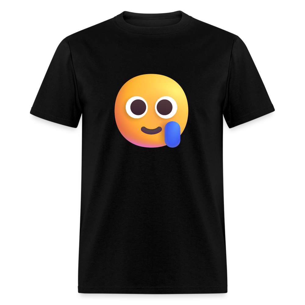 🥲 Smiling Face with Tear (Microsoft Fluent) Unisex Classic T-Shirt - black