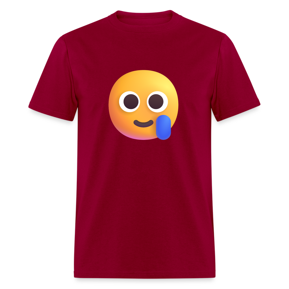 🥲 Smiling Face with Tear (Microsoft Fluent) Unisex Classic T-Shirt - dark red