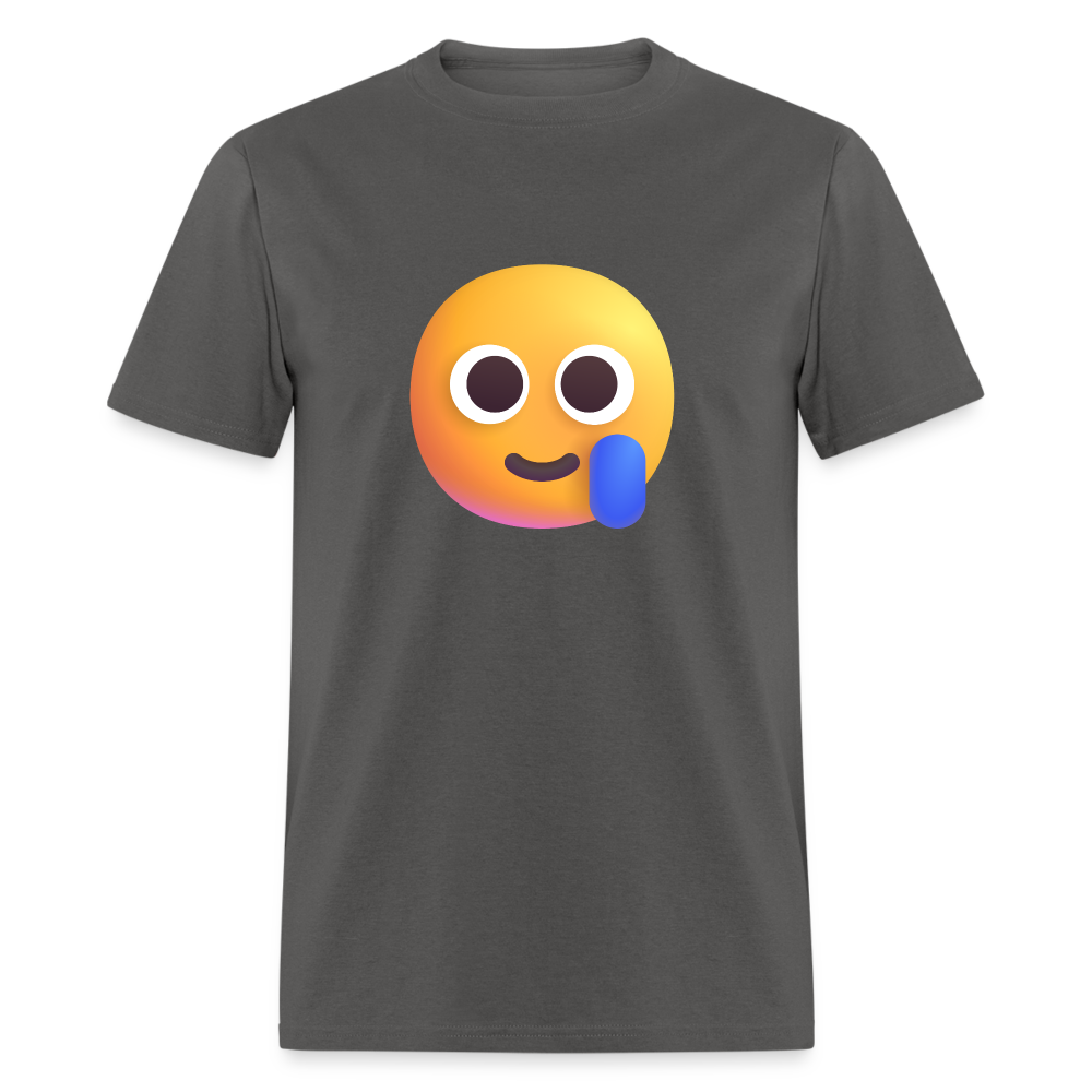 🥲 Smiling Face with Tear (Microsoft Fluent) Unisex Classic T-Shirt - charcoal