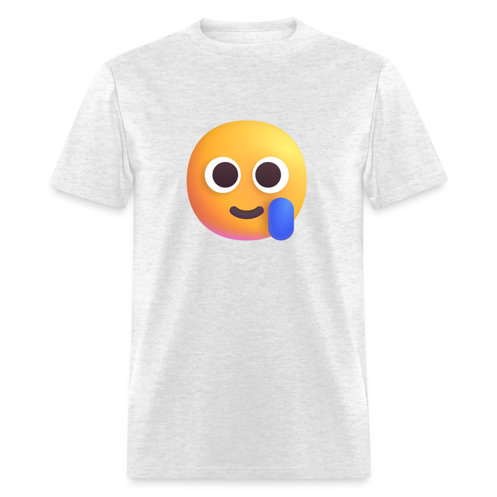 🥲 Smiling Face with Tear (Microsoft Fluent) Unisex Classic T-Shirt - light heather gray