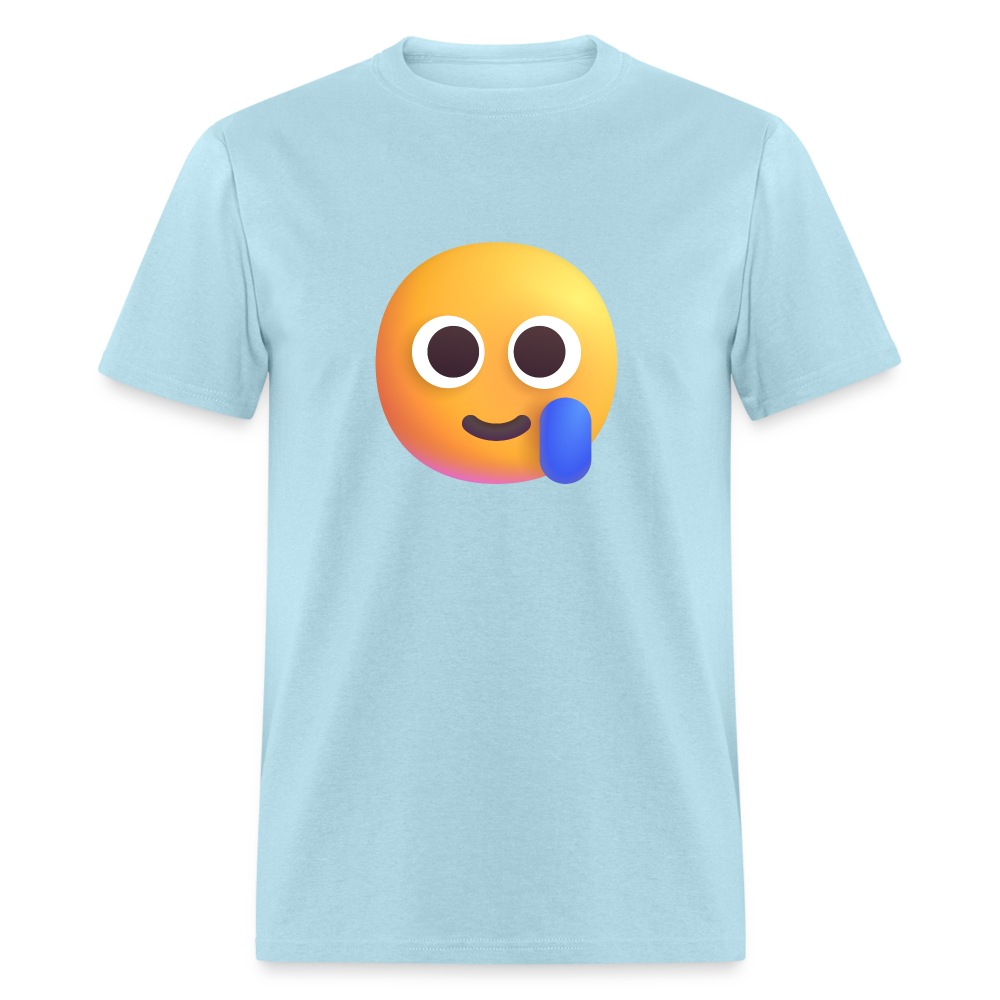 🥲 Smiling Face with Tear (Microsoft Fluent) Unisex Classic T-Shirt - powder blue