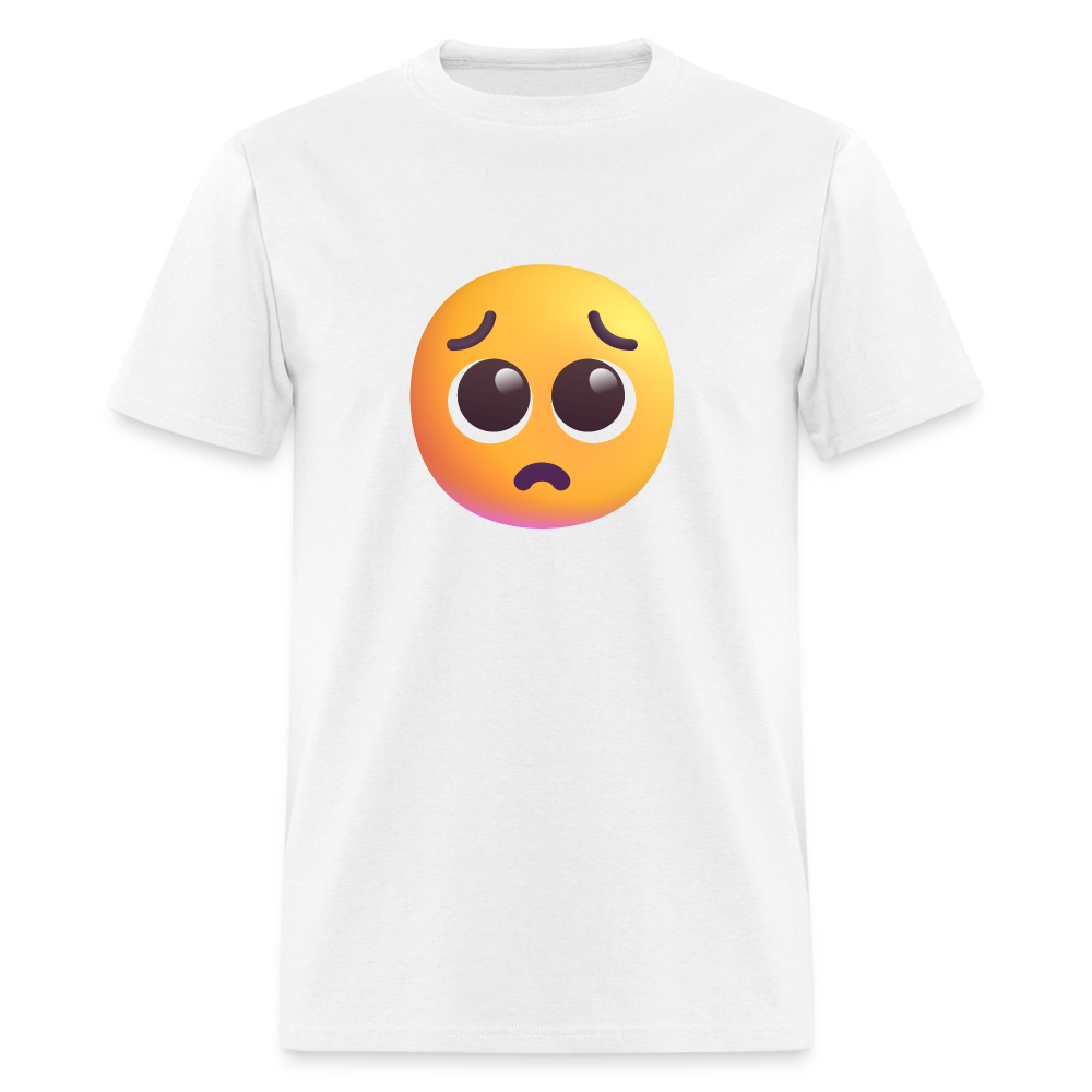 🥺 Pleading Face (Microsoft Fluent) Unisex Classic T-Shirt - white