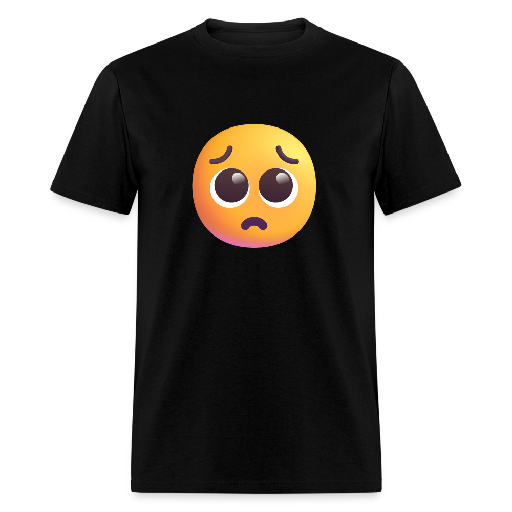 🥺 Pleading Face (Microsoft Fluent) Unisex Classic T-Shirt - black