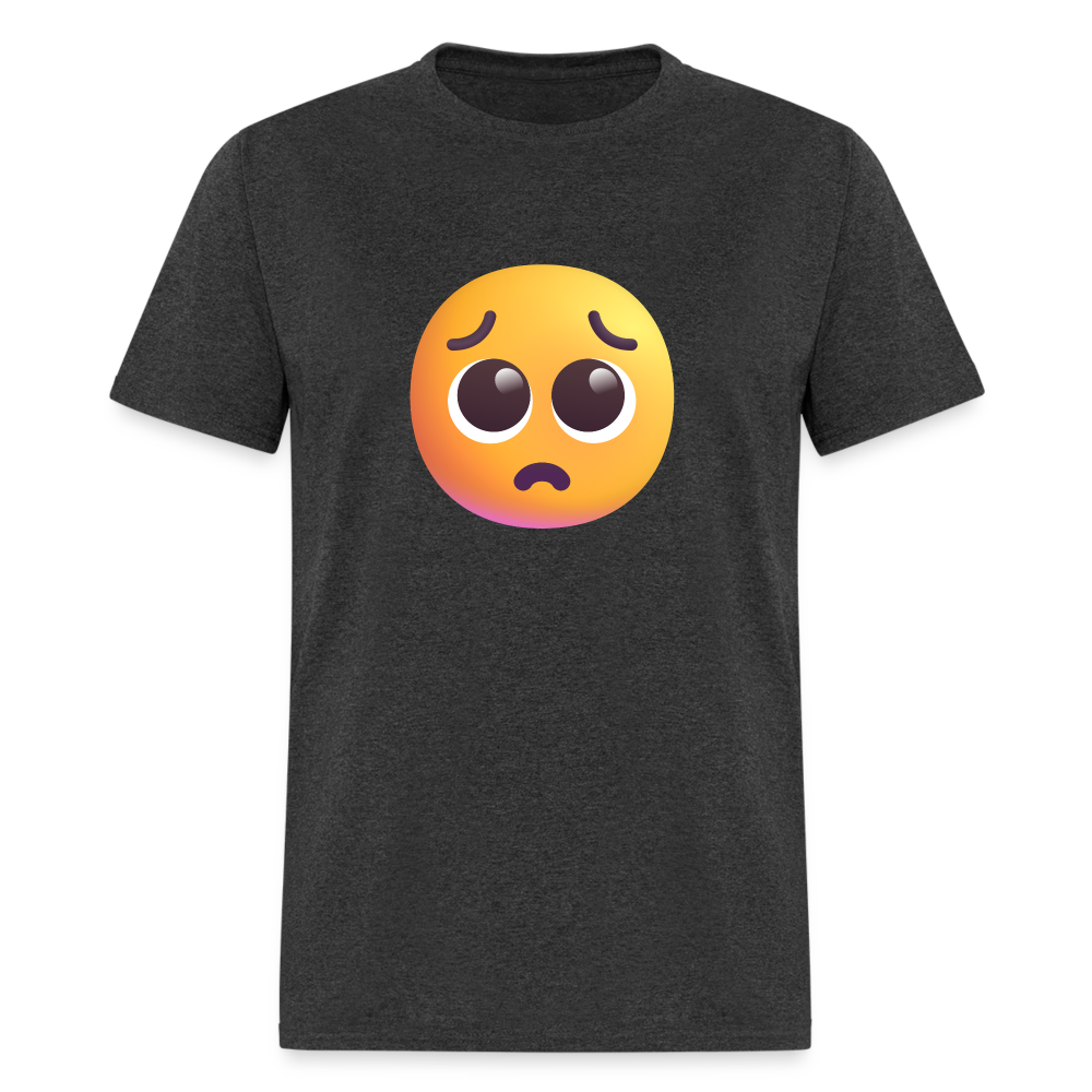 🥺 Pleading Face (Microsoft Fluent) Unisex Classic T-Shirt - heather black