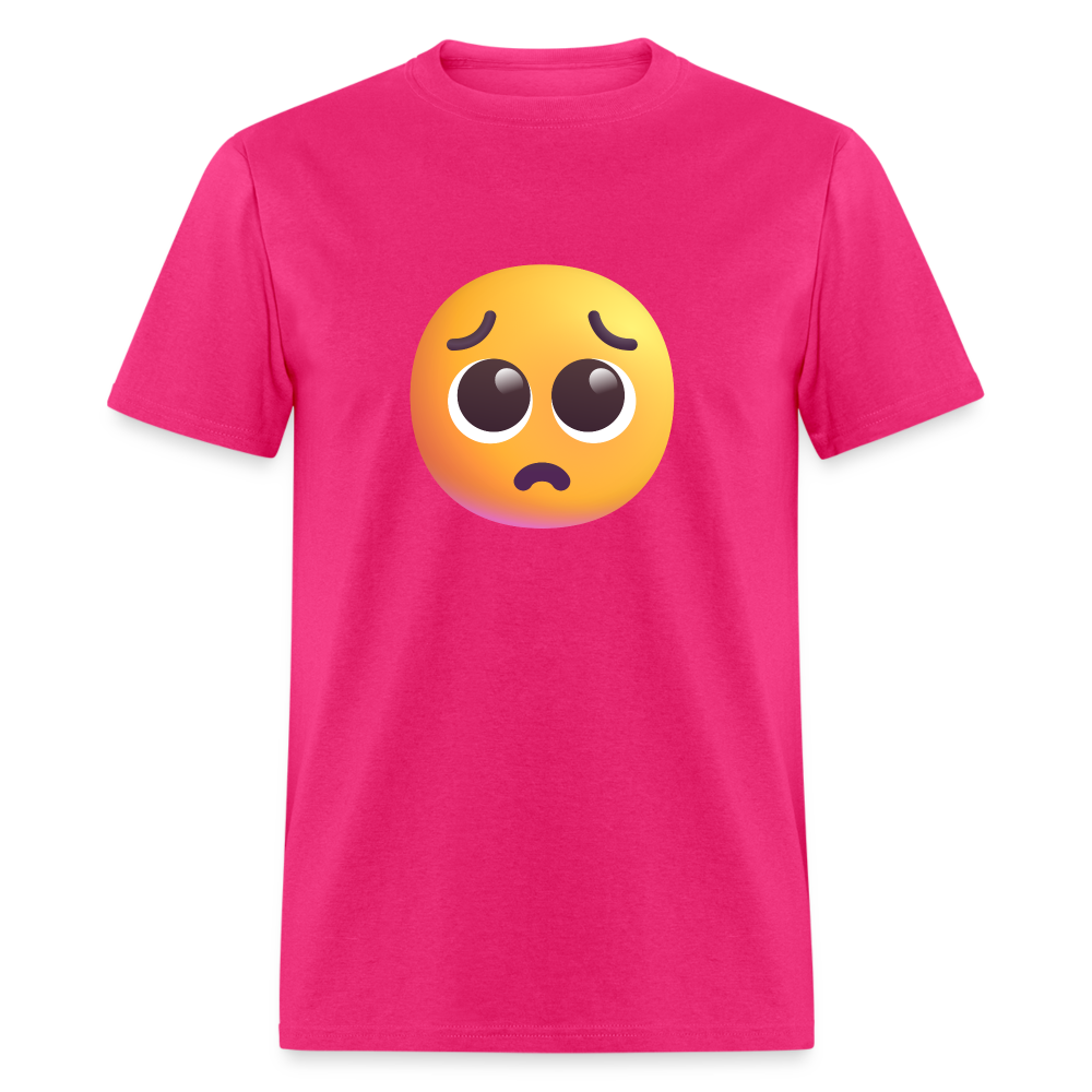 🥺 Pleading Face (Microsoft Fluent) Unisex Classic T-Shirt - fuchsia