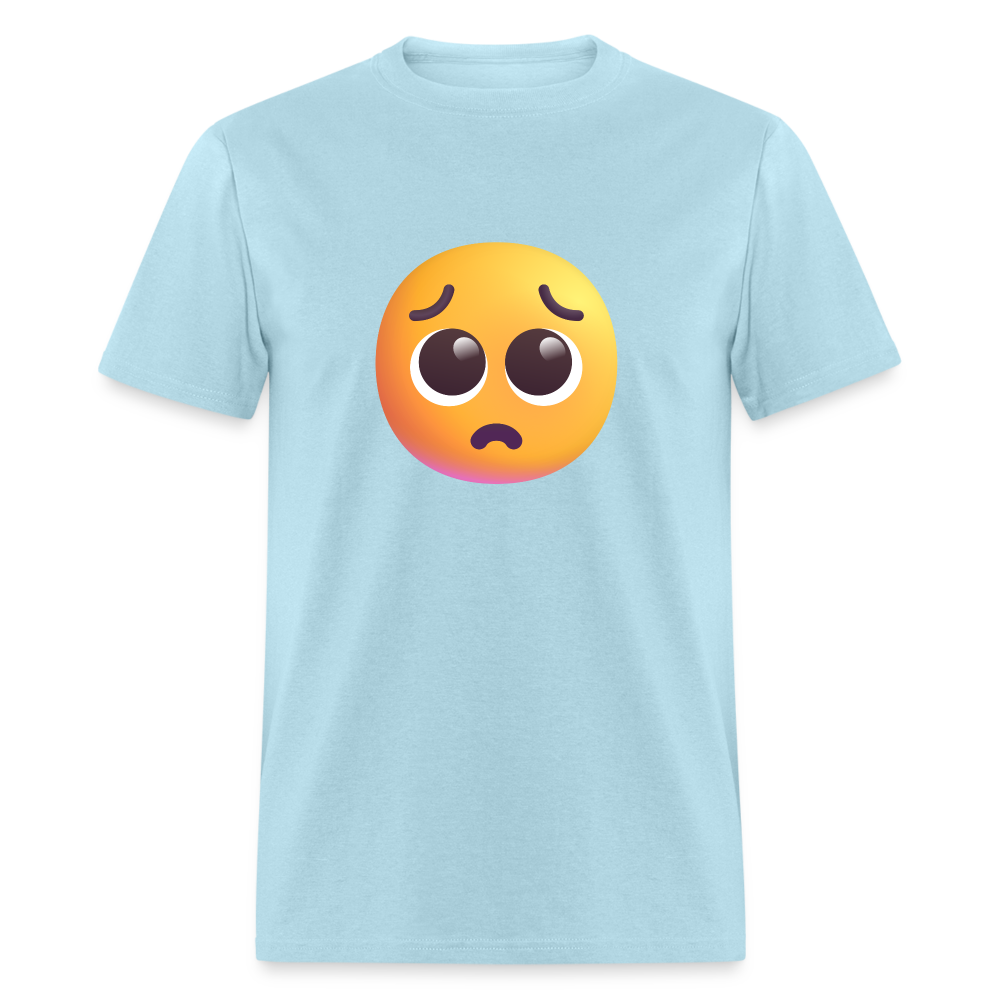 🥺 Pleading Face (Microsoft Fluent) Unisex Classic T-Shirt - powder blue